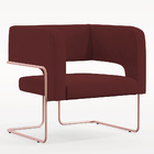 Kit 02 Poltronas Decorativas Scarlett D02 Base De Aço New Cob