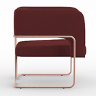 Kit 02 Poltronas Decorativas Scarlett D02 Base De Aço New Cob