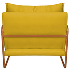 Kit 02 Poltronas Decorativas Sevilha Base De Ferro Bronze Sin