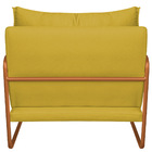 Kit 02 Poltronas Decorativas Sevilha Base De Ferro Bronze Sue