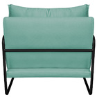 Kit 02 Poltronas Decorativas Sevilha Base De Ferro Preta Linh