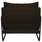 Kit 02 Poltronas Decorativas Sevilha Base De Ferro Preto Sint