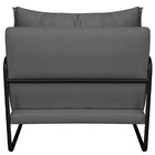 Kit 02 Poltronas Decorativas Sevilha Base De Ferro Preto Sint