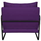 Kit 02 Poltronas Decorativas Sevilha Base De Ferro Preto Sued