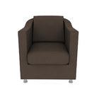 Kit 02 Poltronas Decorativas Tilla Suede Marrom