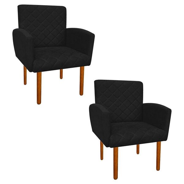 Kit 02 Poltronas Decorativas Veronês para Sala e Recepção Sue