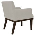 Kit 02 Poltronas Decorativas Vitória W01 Corano Bege - Mpozen