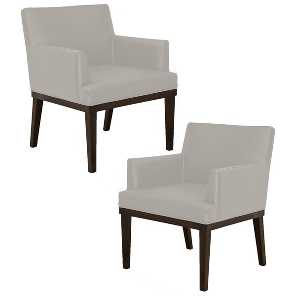 Kit 02 Poltronas Decorativas Vitória W01 Corano Bege - Mpozen