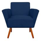 Kit 02 Poltronas Dora Suede Pés Palito Castanho D'rossi - Azu