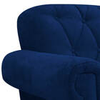 Kit 02 Poltronas E 01 Puff Dani Suede Azul Marinho - Amarena