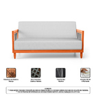 Kit 02 Poltronas E 01 Sofá Samoa Madeira Maciça Com Cordas Ná