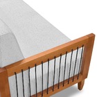 Kit 02 Poltronas E 01 Sofá Samoa Madeira Maciça Com Cordas Ná