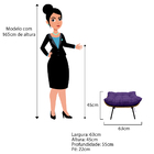 Kit 02 Poltronas E 02 Puffs Costela Base Fixa Corano - Amaren