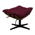 Kit 02 Poltronas E 02 Puffs Costela Base Giratória Suede - Do