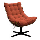 Kit 02 Poltronas E 02 Puffs Costela Base Giratória Suede - Do