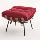 Kit 02 Poltronas E 02 Puffs Costela Decorativa Sala De Estar