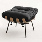 Kit 02 Poltronas E 02 Puffs Costela Decorativa Sala De Estar