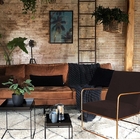 Kit 02 Poltronas E 02 Puffs Malta Decorativa Sala Aramado Bro