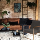 Kit 02 Poltronas E 02 Puffs Malta Decorativa Sala Aramado Bro