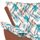 Kit 02 Poltronas E 02 Puffs Opala Suede Caramelo Sisal Com D3