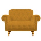 Kit 02 Poltronas E  01 Namoradeira Decorativas Dani Suede Mos