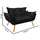 Kit 02 Poltronas E Namoradeira Opala Para Sala De Estar Recep