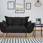 Kit 02 Poltronas E Namoradeira Opala Para Sala De Estar Recep