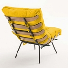 Kit 02 Poltronas E Puff Costela Decorativa Sala De Estar Sued