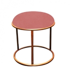 Kit 02 Poltronas E Puff Malta Decorativa Sala Aramado Bronze