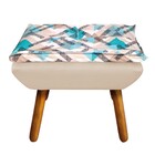 Kit 02 Poltronas E Puff Opala Suede Com D33 Pés Palito Castan