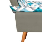 Kit 02 Poltronas E Puff Opala Suede Com D33 Pés Palito Castan