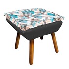 Kit 02 Poltronas E Puff Opala Suede Preto Com D33 Pés Palito