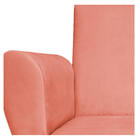 Kit 02 Poltronas Elisa Palito Mel Suede Coral - Amarena Móveis