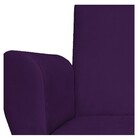 Kit 02 Poltronas Elisa Palito Mel Suede Roxo - Amarena Móveis