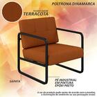 Kit 02 Poltronas Estofadas Dinamarca Industrial Preto/terraco