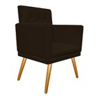 Kit 02 Poltronas Fernanda Palito Mel Corano Marrom - Amarena