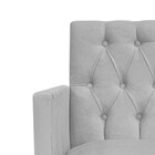 Kit 02 Poltronas Fernanda Palito Mel Suede Cinza - Amarena Mó