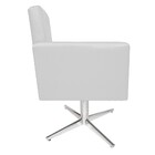 Kit 02 Poltronas Gênesis Base Giratória De Metal Corano Branc