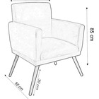 Kit 02 Poltronas Gênesis E 01 Puff - Vermelho