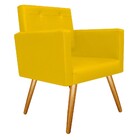 Kit 02 Poltronas Gênesis E Puff Sofia Palito Mel Corano Amare