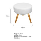 Kit 02 Poltronas Gênesis E Puff Sofia Palito Mel Corano Branc