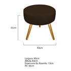 Kit 02 Poltronas Gênesis E Puff Sofia Palito Mel Corano Marro