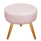 Kit 02 Poltronas Gênesis E Puff Sofia Palito Mel Corano Rosa