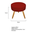 Kit 02 Poltronas Gênesis E Puff Sofia Palito Mel Corano Verme