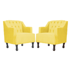 Kit 02 Poltronas Genesis Luxo Suede Cores - Ds Estofados - Am