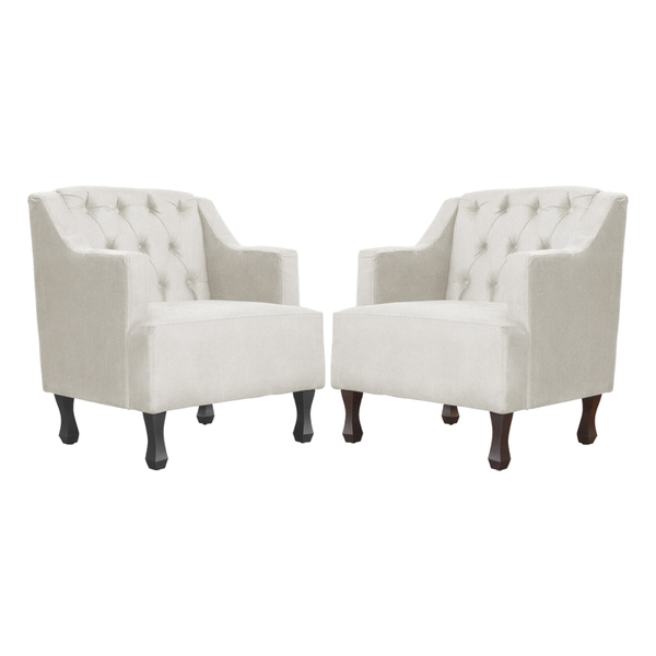 Kit 02 Poltronas Genesis Luxo Suede Cores - Ds Estofados - Be