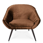 Kit 02 Poltronas Giovana Acetinado Pés Palito De Ferro - D'ro