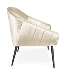 Kit 02 Poltronas Giovana Acetinado Pés Palito De Ferro - D'ro