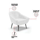 Kit 02 Poltronas Giovana Corano Pés Palito De Ferro D03 - D'r