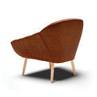 Kit 02 Poltronas Giovana Corano Pés Palito Natural D03 - D'ro